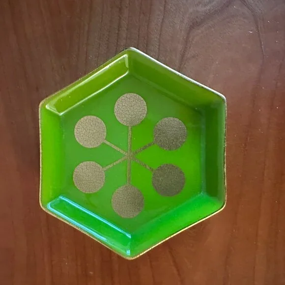 Jonathan Adler green and gold trinket dish. Free Shipping. - Picture 3 of 3